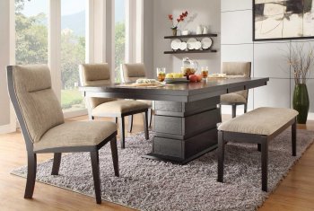 Tanager 2549-78 Dining Table by Homelegancein Espresso w/Options [HEDS-2549-78 Tanager]