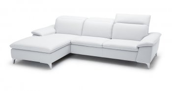 1911B Sectional Sofa in White Bonded Leather by J&M [JMSS-1911B White]