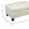 G207 Sofa & Loveseat in White Bonded Leather by Glory w/Options