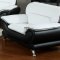 Orel Sofa 50455 in Black & White Bonded Leather by Acme