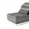 Panorama Sectional Sofa in Grey Fabric & White Leather by VIG