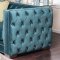 Salvatore Sofa SM2282 in Turquoise Velvet Fabric w/Options