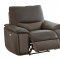 Corazon Power Reclining Sofa & Loveseat 8355 Gray by Homelegance