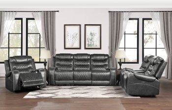 Putnam Power Motion Sofa 9405GY-3PW in Gray by Homelegance [HES-9405GY-3PW-Putnam]