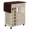 Canela 4697CM-07 Kitchen Cart w/Drop Leaf by Homelegance