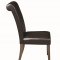 Weber 107282 Set 4 of Dining Chairs in Black Leatherette