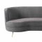 Flare Sofa TOV-L6192 in Gray Tweed Fabric by TOV Furniture