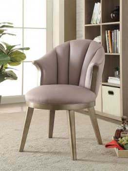 Brecken Set of 2 Accent Chairs 59562 in Lavender & Gold by Acme [AMCC-59562-Brecken]