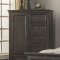 Cadiz Bedroom Set 5Pc 821 in Vintage Ash by NCFurniture