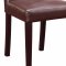 DG072DC-BR Dining Chair Set of 4 in Brown PU by Global