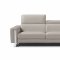 Adriano Sofa & Loveseat Set in Warm Grey Leather by Whiteline