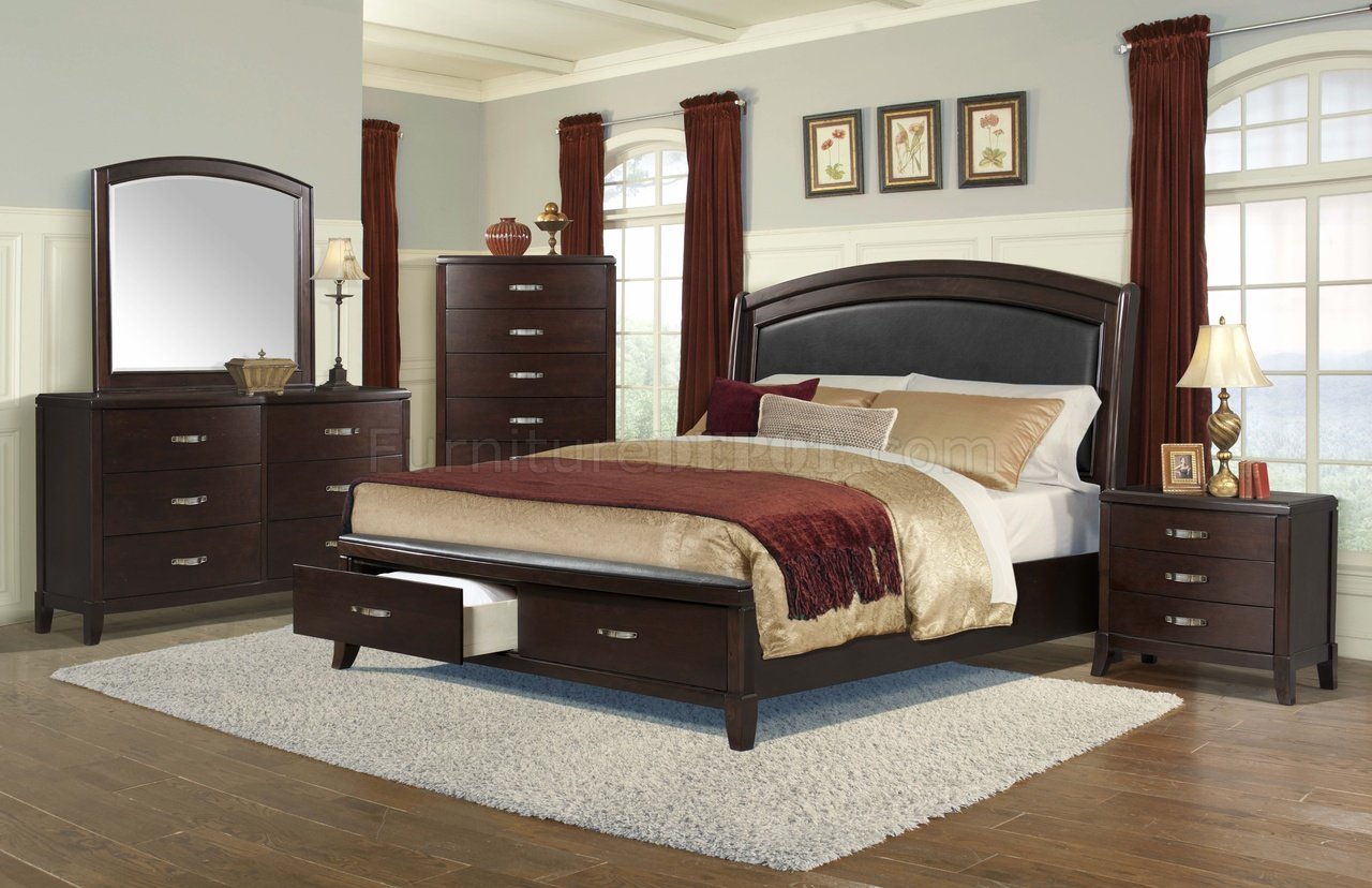 Delaney Bedroom Set 5Pc in Espresso by Elements w/Options