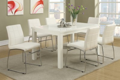 F2407 Dining Set 5Pc by Boss w/White or Black Chairs