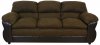 Java Fabric and Vinyl Modern Loveseat & Sofa Set w/Options