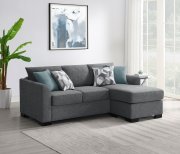 Storey Sleeper Sectional Sofa 504779 in Gray Fabric by Coaster