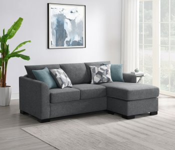 Storey Sleeper Sectional Sofa 504779 in Gray Fabric by Coaster [CRSB-504779 Storey]