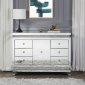 Lotus Console Table 97813 in Mirrored by Acme