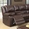 U96180 Motion Sectional Sofa in Brown Bonded Leather by Global