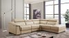 760 Sectional Sofa in Beige Leather by ESF w/Power Recliner