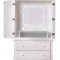 Satin White Finish Two-Door Armoire With Two Extra Drawers