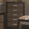 203571 Landon Bedroom 5Pc Set in Black & Brown by Coaster