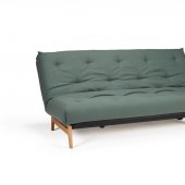 Aslak Sofa Bed in Elegance Green Fabric 518 by Innovation