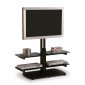 Modern Tv Stand With Tinted Glass Shelves