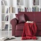 Floris Santa Glory Burgundy Sofa Bed in PU by Sunset