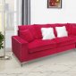 LCL-019 Sectional Sofa in Red Velvet