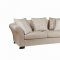 Beige Fabric Modern Sofa & Loveseat Set w/Optional Items