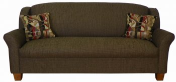 Brown Fabric Modern Sofa & Loveseat Set w/Options [PMS-775-Godiva]