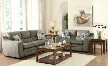 8502GY Neve Sofa in Grey Fabric by Homelegance w/Options [HES-8502GY Neve]