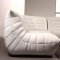 B240B Ivory Leather Contemporary 3PC Sectional Sofa by VIG