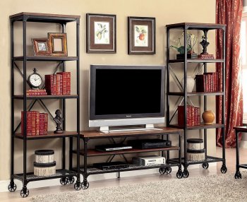 Ventura II 3Pc Entertainment Unit CM5278 in Medium Oak w/Options [FATV-CM5278-Ventura II]