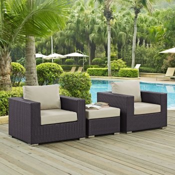 Convene Outdoor Patio Sofa Set 3Pc 2174 Choice of Color - Modway [MWOUT-EEI-2174-Convene]