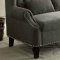 Alcacer Accent Loveseat Bench CM-BN6223 in Gray Fabric