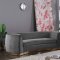 Julian Sofa 620 in Grey Velvet Fabric by Meridian w/Options