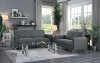 Venture Sofa & Loveseat 9594DGY in Dark Gray by Homelegance