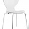 Oyster Set of 4 Dining Chairs OC17CL in Clear by LeisureMod