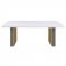 Carla Dining Table 106651 White Marble Top by Coaster w/Options