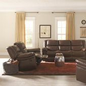 601481 Tamilla Motion Sofa in Bonded Leather by Coaster