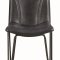 Chambler 130082 Set 4 of Dining Chairs in Charcoal Leatherette