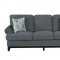 Beacon Park Sofa & Loveseat 9817DG in Dark Gray by Homelegance