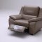 Brown Full Leather Modern 3Pc Sofa Set w/Electrical Recliners