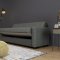 Melbourne Sofa Bed & Loveseat Set in Charcoal Fabric