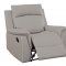 Salome Motion Sofa & Loveseat Set CM6798 in Light Gray w/Options