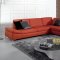 K8382 Sectional Sofa in Red Bonded Leather by VIG