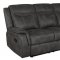 Lawrence Motion Sofa 603504 in Charcoal by Coaster w/Options