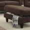 Nate Sofa 50250 in Chocolate Fabric by Acme w/Options