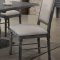 Leventis Dining Table 66180 in Weathered Gray & Cream by Acme